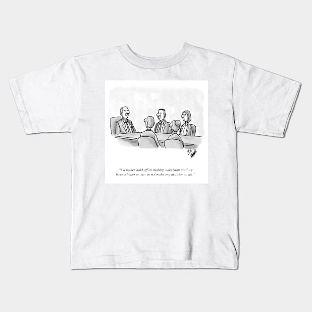 Classic Management Leadership  Cartoon Kids T-Shirt by abbottcartoons